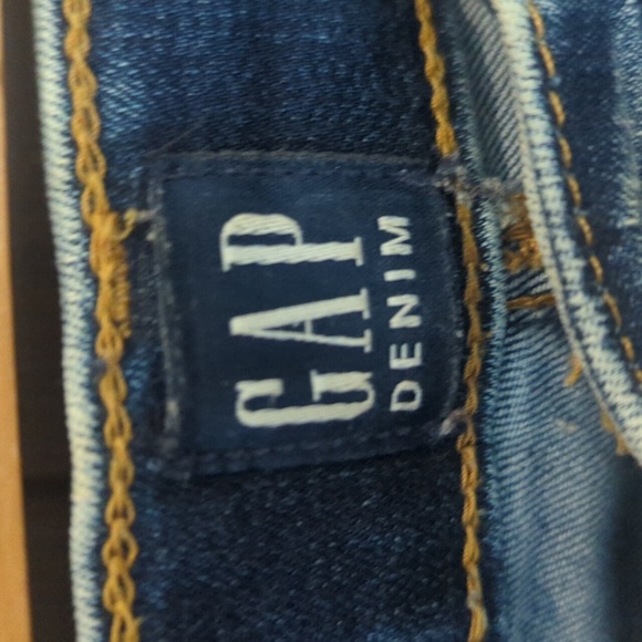 GAP Blue Skinny Jeans Mid-Rise Tapered Super Stretch - Size 27 Great Condition - Picture 3 of 5